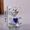 New Crystal Crystal Baby Bear Figurine Collection Bear Colorful Crystal Bear Figurine Collection Cute Bear Statue Home
