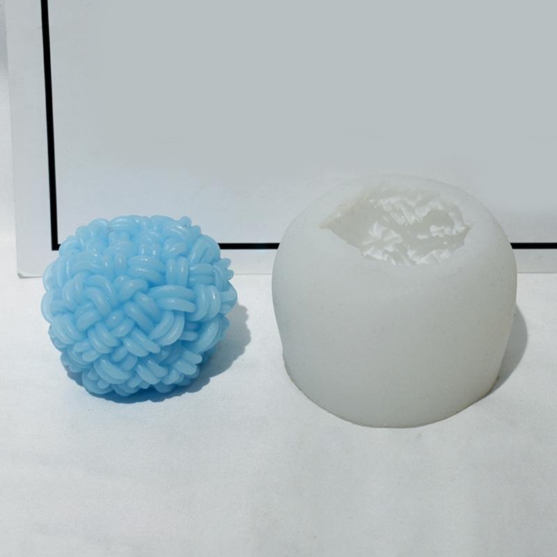 Yarn Ball Decoration 3D Candle Soap Mould DIY Candle Epoxy Mold Handmade Candles Aroma Wax Soap Molds for Decorations