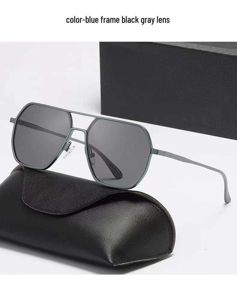 New Dual-Use Polarized Sunglasses: Day/Night Color-Changing Fashion for Men