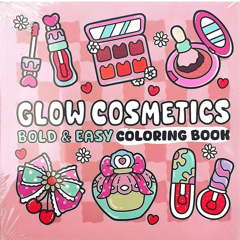 

Glow Cosmetics Easy-bold Coloring Book for Adults Cute Drawing Book Perfect Gift for Christmas Party and Birthday 1