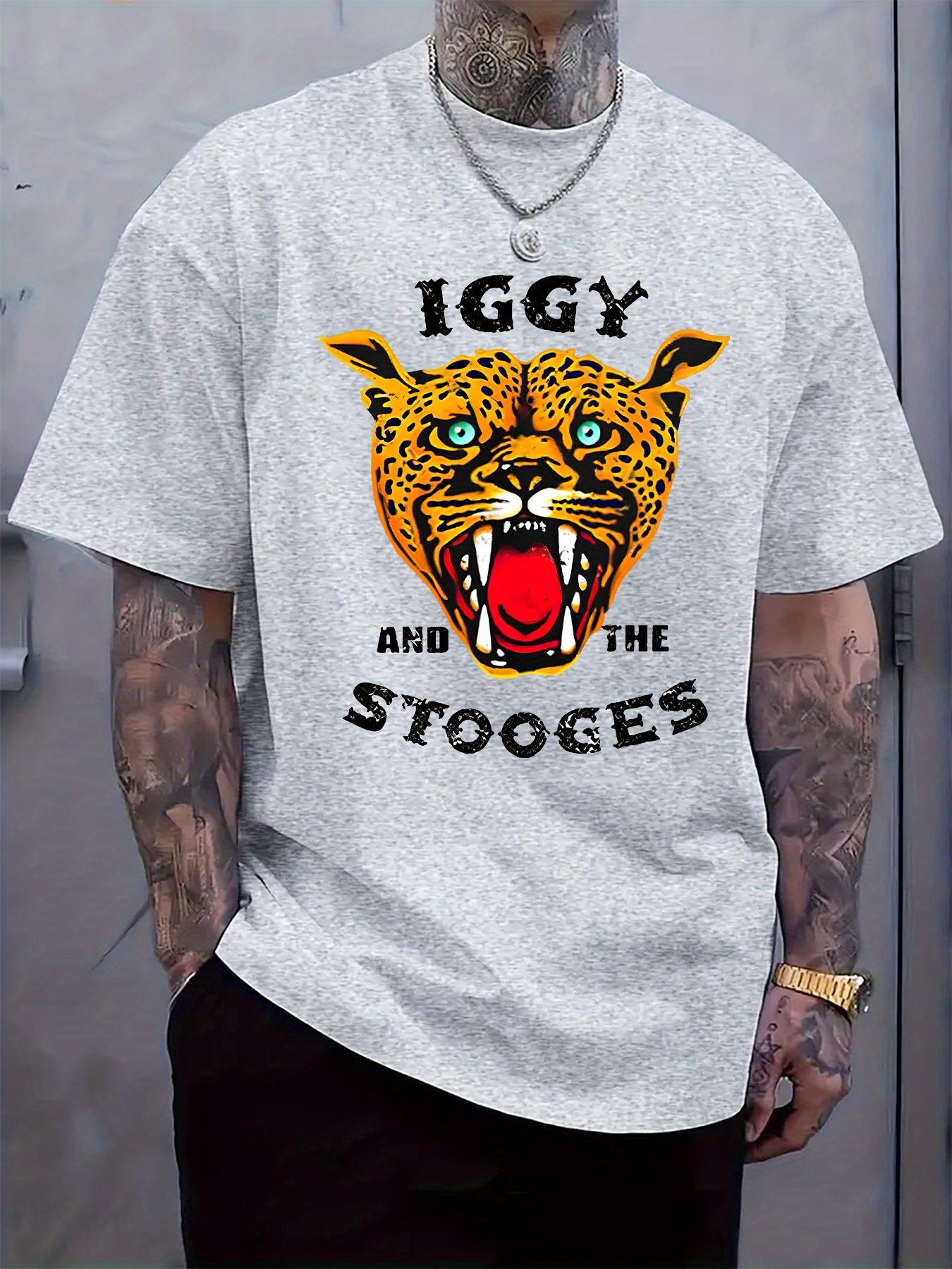Iggy and the Stooges Graphic Tshirt - Casual Crew Neck Sh... M