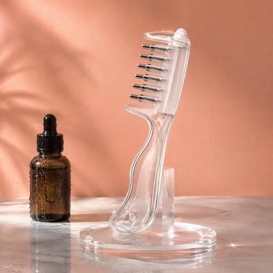 Portable Scalp Oil Dispenser 1/2Pcs Refillable Hair Applicator Comb, Leak Proof Women Comb for Growth, Massaging Men