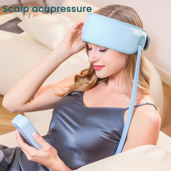 Head Massager Scalp Electric Percussion Airbag Deep Relaxation Stress Relief Three