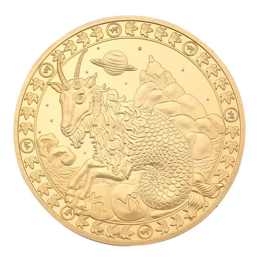 Gold Plated Physical Coin Limited Editions Exquisite Commemorative Medal Precious Metal Finish Zodiac Coins for Friends Family