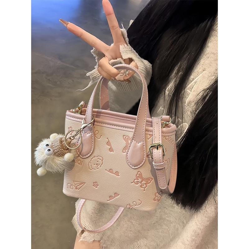 2025 High-End Pink Women's Bucket Bag – Luxury, Stylish, and Trendy Small Crossbody Bag