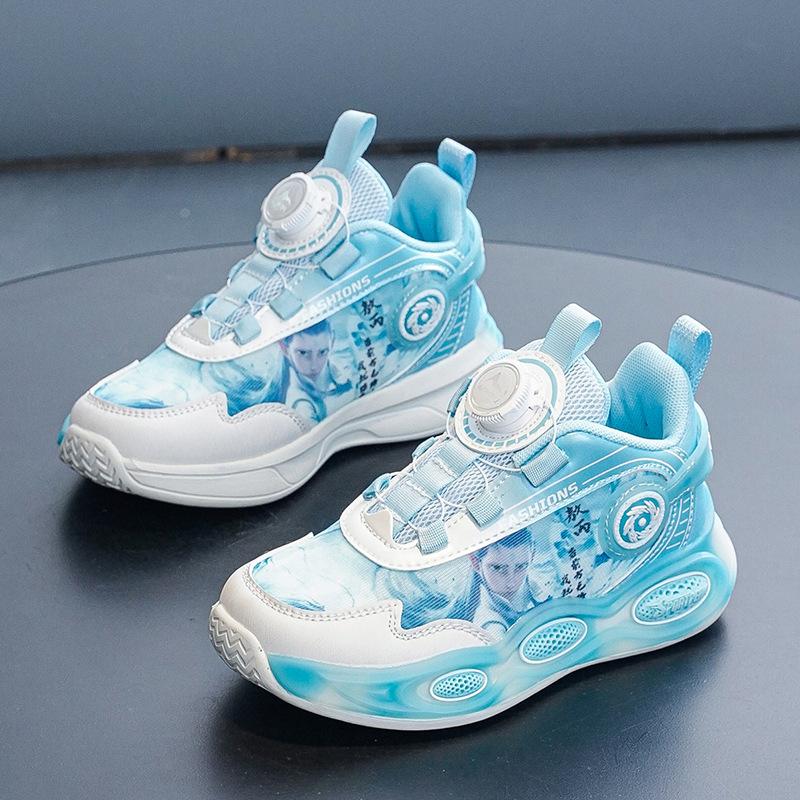 Nezha boys shoes 2025 spring and autumn mesh classmates boys sports shoes middle and older children running shoes children's sports shoes