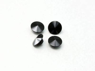 Hurricane HN8308B Kappe für Sechskantschrauben M8, 4 Stück, Aluminium-Billet, Universal, Schwarz