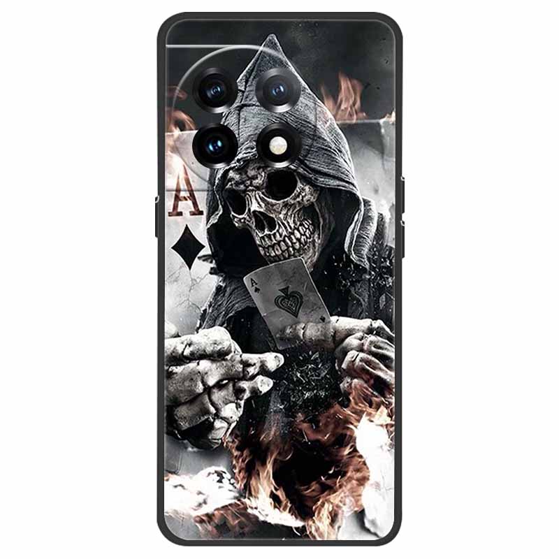 Für OnePlus 11 Hülle OnePlus11 5G Stoßfest Weiches Silikon TPU Rückseite für OnePlus 11 One Plus 11 5G Handyhüllen Niedliche Katze Wolf
