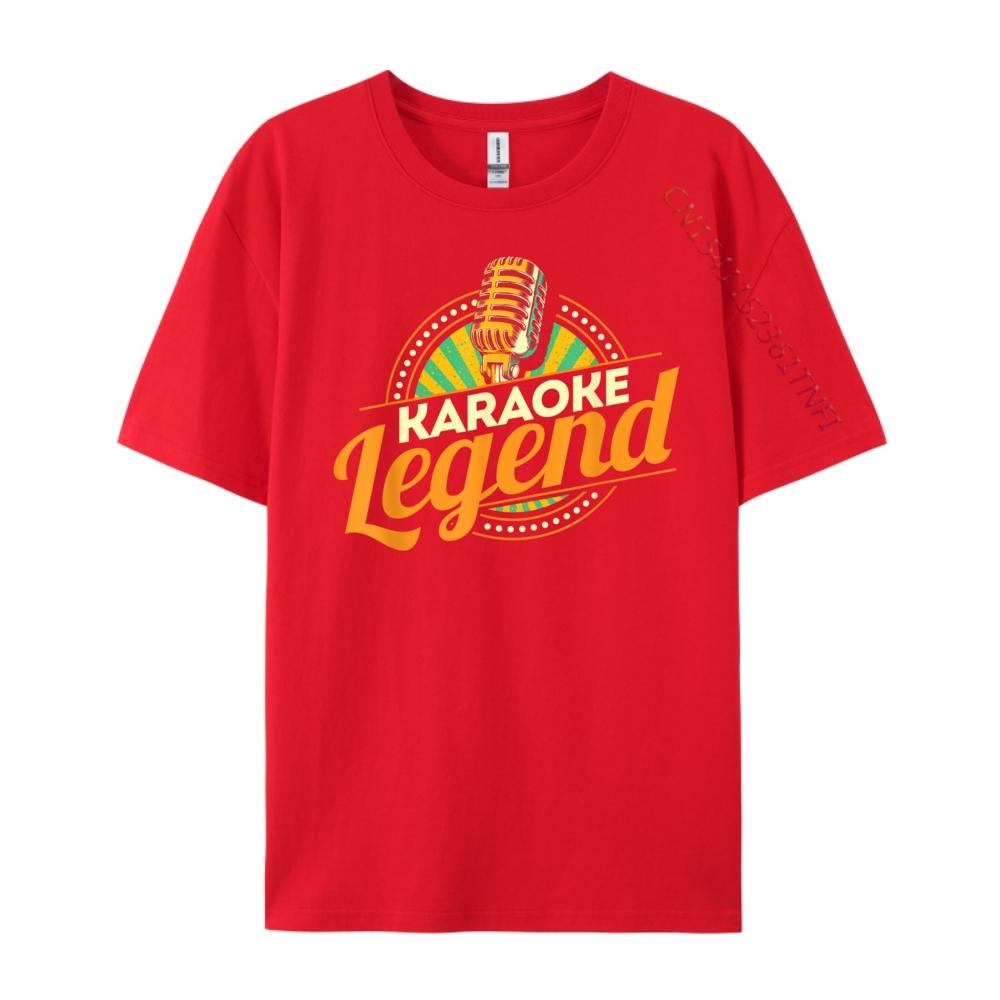 Karaoke Legend Karaoke Party Music Musician Singer Plain T Shirts Wholesale Oversized T Shirt Tops T Shirt S