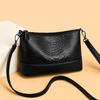 New Leather Small Square Bag First Layer Cowhide Middle-aged Mother Women's Shoulder Bag Versatile Messenger Women's Bag