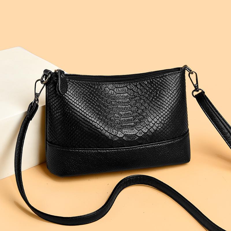 New women's bag leather small square bag camera bag first layer cowhide women's shoulder bag versatile messenger bag