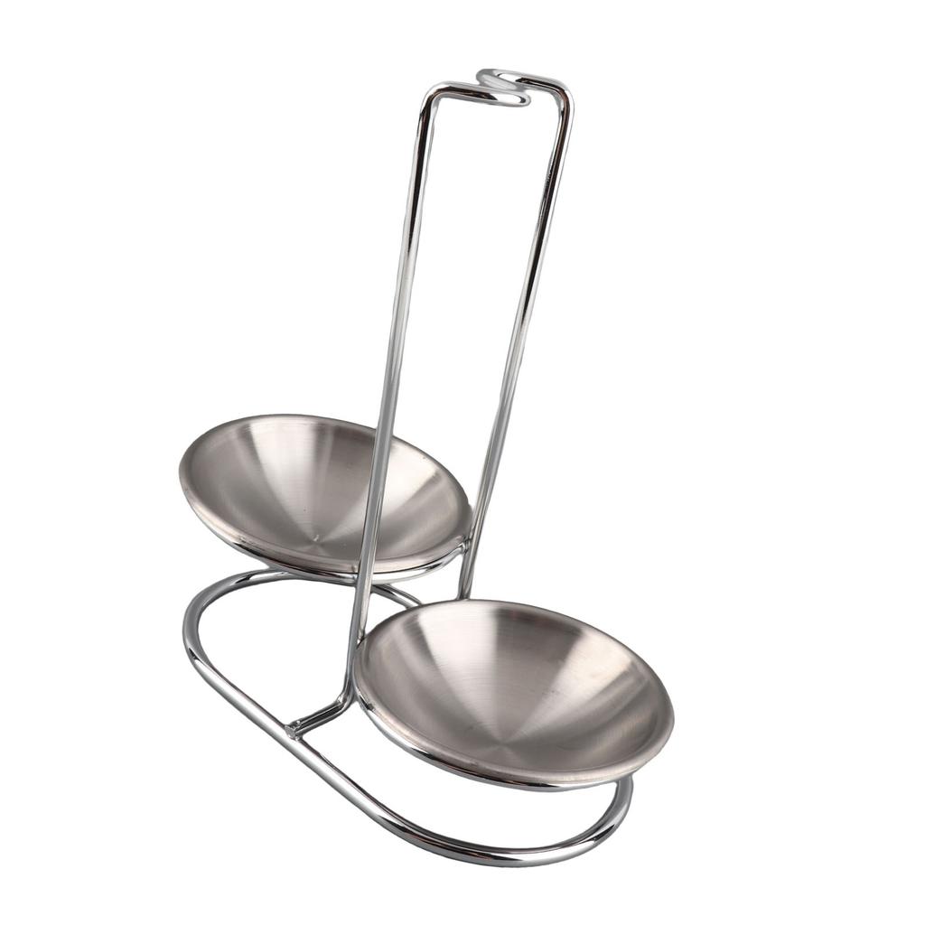 Vertical Soup Ladle Holder Spoon Rest Stainless Steel Easy Access Cooking Utensils Stand for Kitchen Cookware Hot Pot