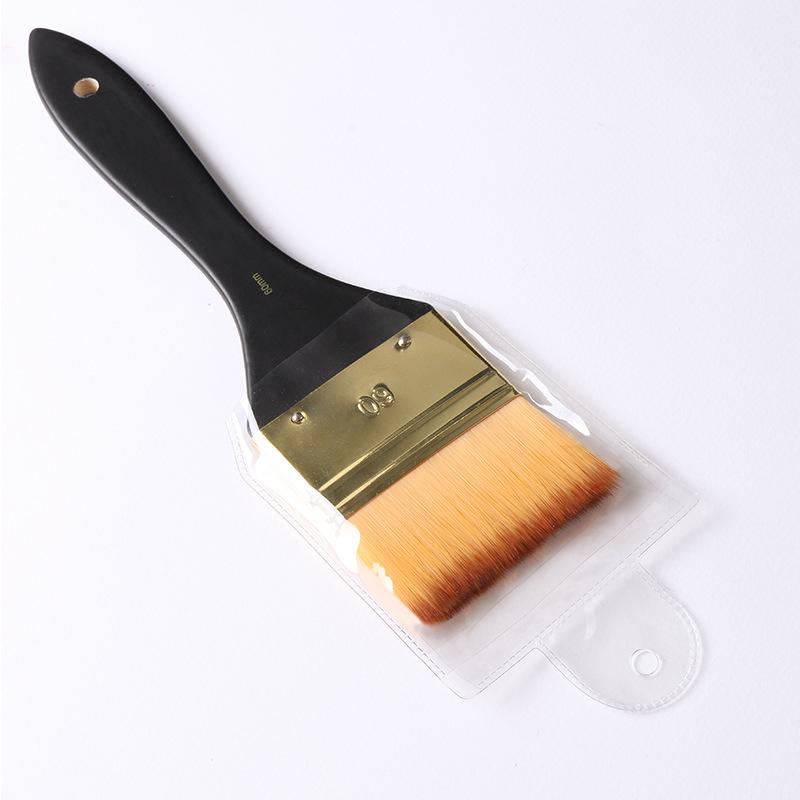 Single Oil Painting Board Brush Acrylic Brush Gouache Paint Watercolor Wall Painting Pen Nylon Hair Flat Head Birch Clean Brush