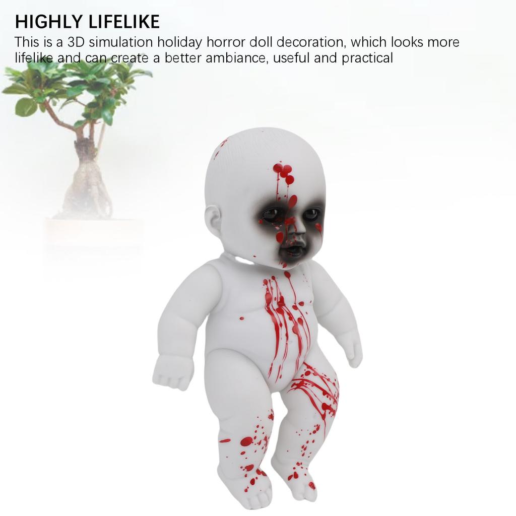 Horror Doll Decoration Holiday Wall Pendant House Terrifying Prop Bar Courtyard Hanging Ornament