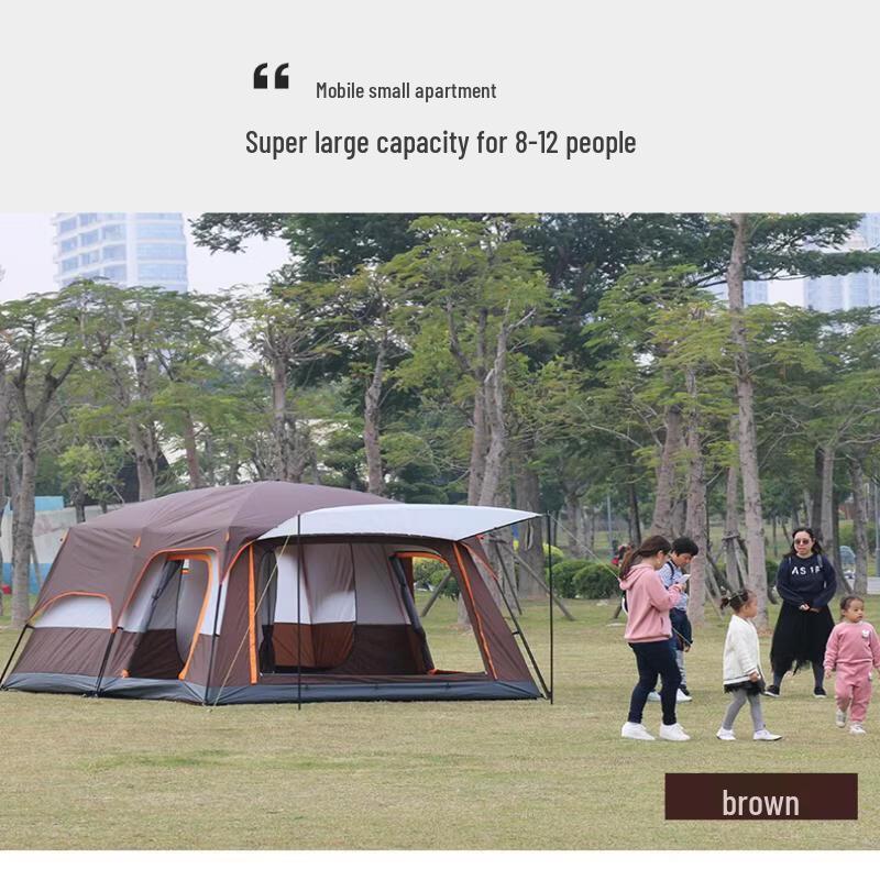 Portable Multi-Person Double-Layer Outdoor Tent