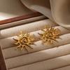 Vintage Metal Style Geometry Earrings For Women Stainless Steel Exaggerate Earring Punk Party Stud Earrings Jewelry Gift 2026