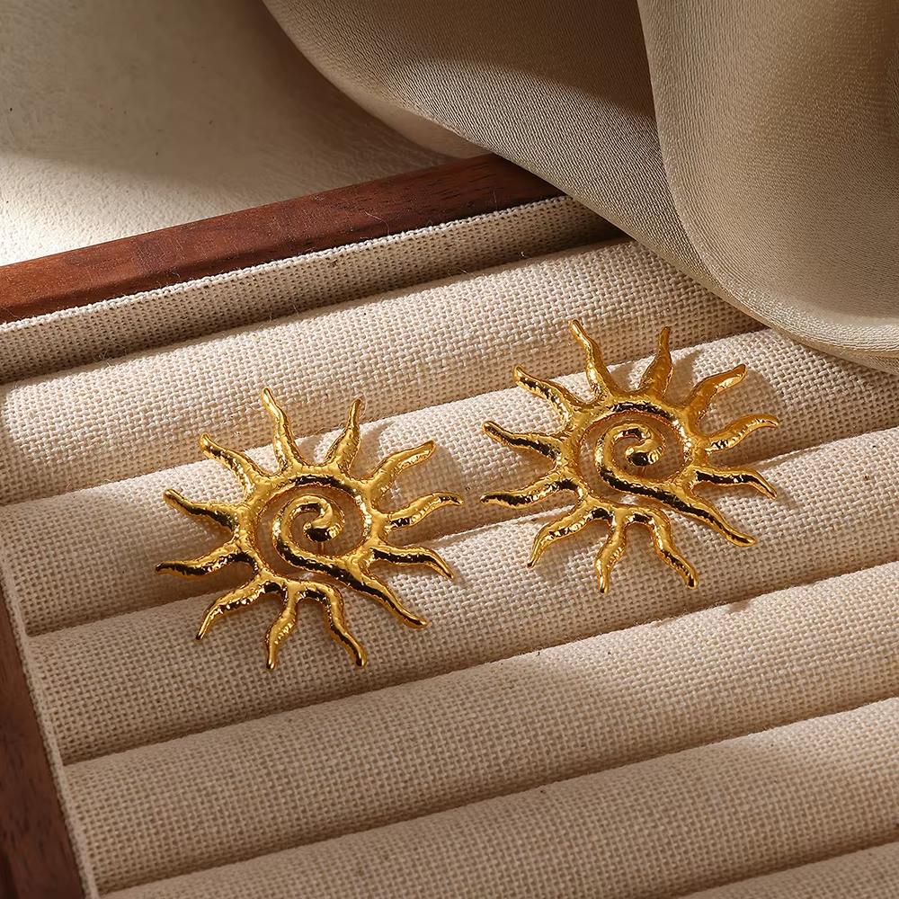 Vintage Metal Style Geometry Earrings For Women Stainless Steel Exaggerate Earring Punk Party Stud Earrings Jewelry Gift 2026
