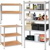 SPRINGOS® Metal Shelving Unit, Galvanized 5 Shelves 180x90x40cm - Max Load. 875 Kg