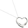 TIFFANY&Co. Open Heart Large Necklace El Saperetti Silver925 15.6g Women Used
