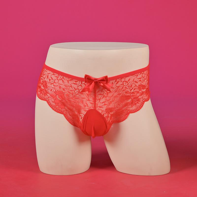 Δαντελωτό Διάφανο Sissy Pouch Σλιπ Σέξι Δαντελωτό Διάφανο Σλιπ Γκέι Άνδρας Με Διαχωρισμό Για Κούκλα Εσωρούχα JK Καμαριέρα Άνδρας Σλιπ