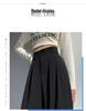 Summer High-Waisted Pleated Ice Silk Straight-Leg Tummy Control Pants - Women's Quick-Drying Fashion Suit Pants