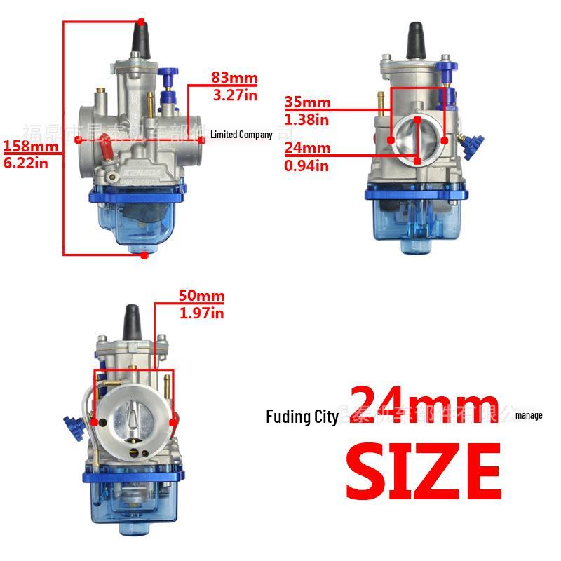 Universal CNC Transparent Carburetor Cover PWK 21-34mm for ATV/Motorcycle