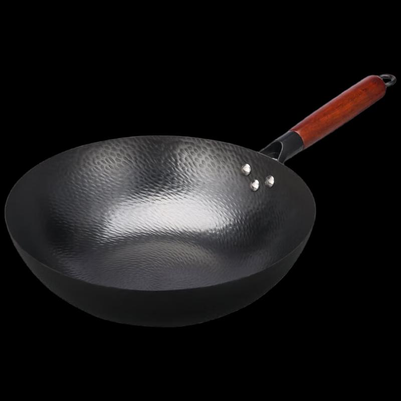Fire Elephant Hand-Hammered Dragon Scale Iron Wok