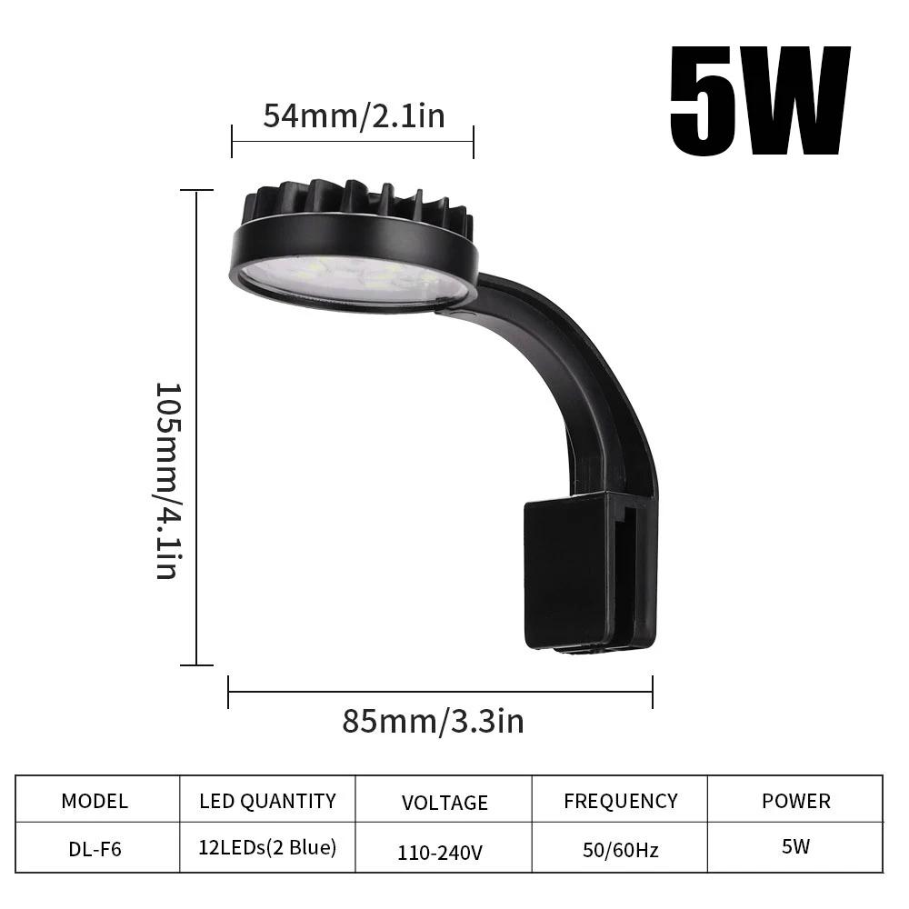 

Aquarium Mini Light Led Clip For Plants Aquatic Freshwater Water Grass High Brightness Low Temperature USB Fish Tank Lamps