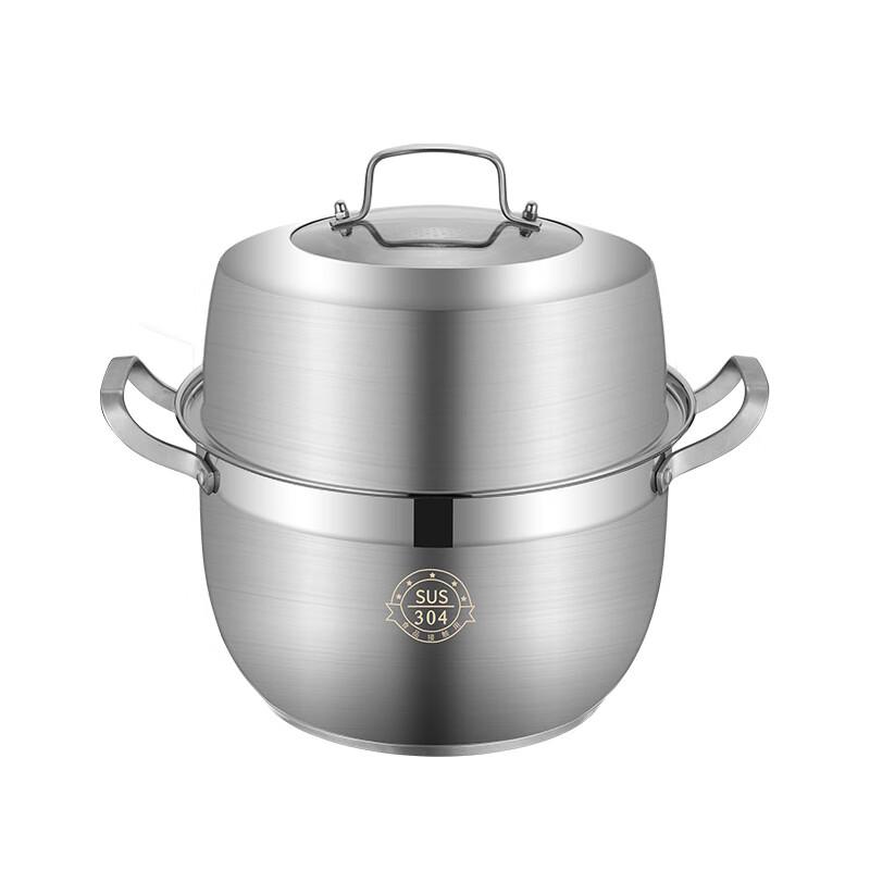304 Stainless Steel Double Layer Steamer Pot