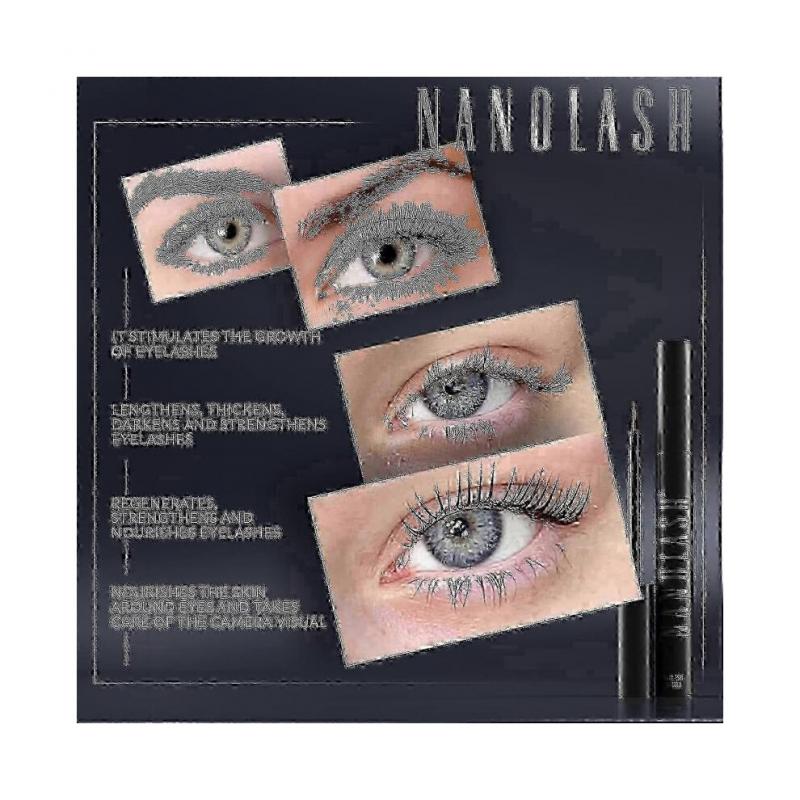 (1 st)Nanolash Ögonfransserum 3ml | Ögonfransförstärkare för Snabb Tillväxt, Mörkare, Tjockare Ögonfransar – Professionell Vårdande Behandling 2025
