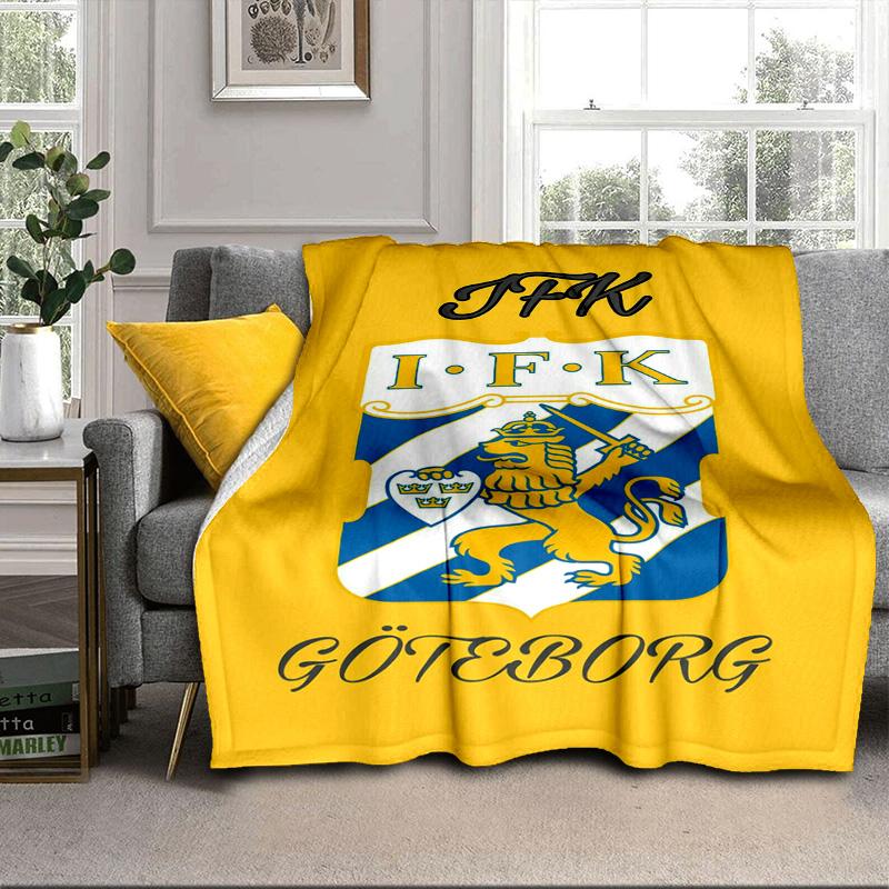 IFK Gothenburg Portable Blanket/Soft Blanket Bedding Blanket Suitable for Travel Camping Living Rooms Offices Sofas Fan Gifts