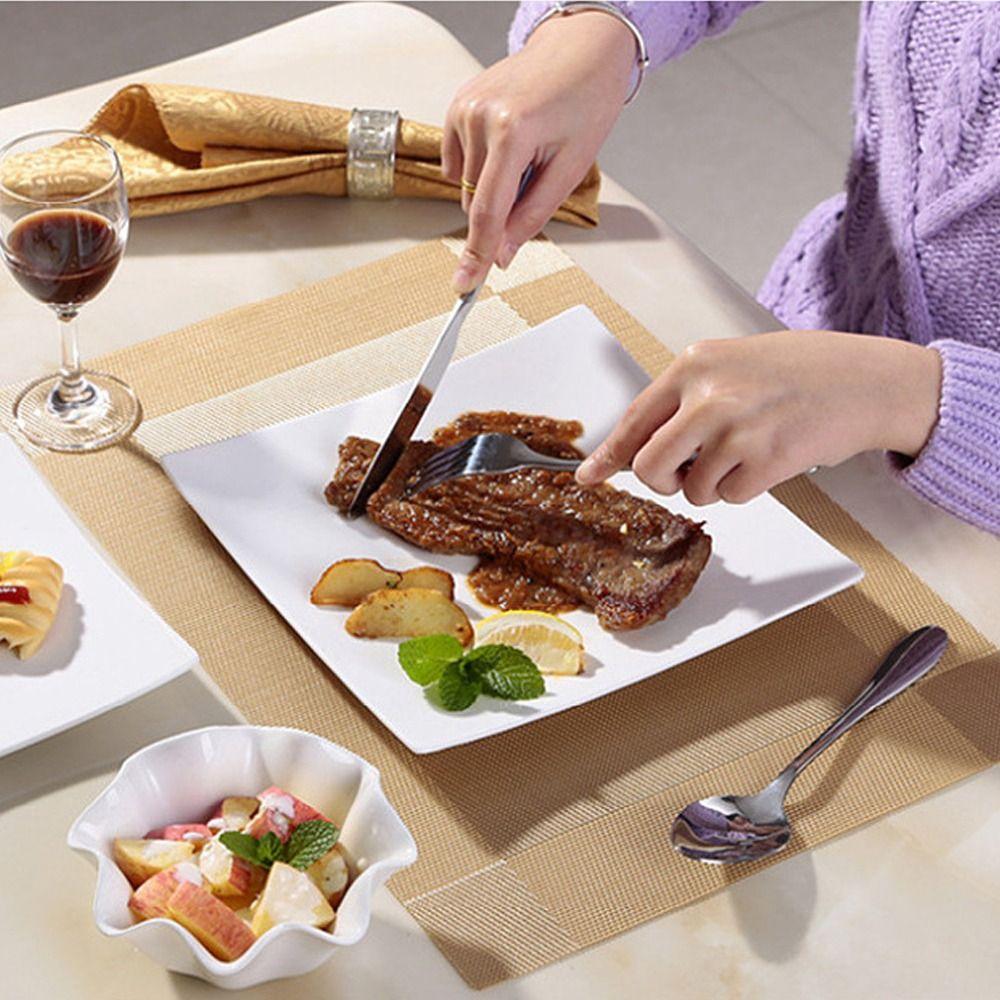 PVC Placemats Rectangle Table Mat High Quality Dining Table Place Mats  Hotel