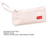 Canvas Pencil Case for Students Large Capacity Double-Layer Pen Bag Waterproof Portable Stationery Organizer for School Office