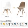 1/2/4/6pcs Velvet Shell Chair Cover Solid Color Stretch Armless Chair Covers Elastic Dining Seat Cover Home Hotel Party Banquet