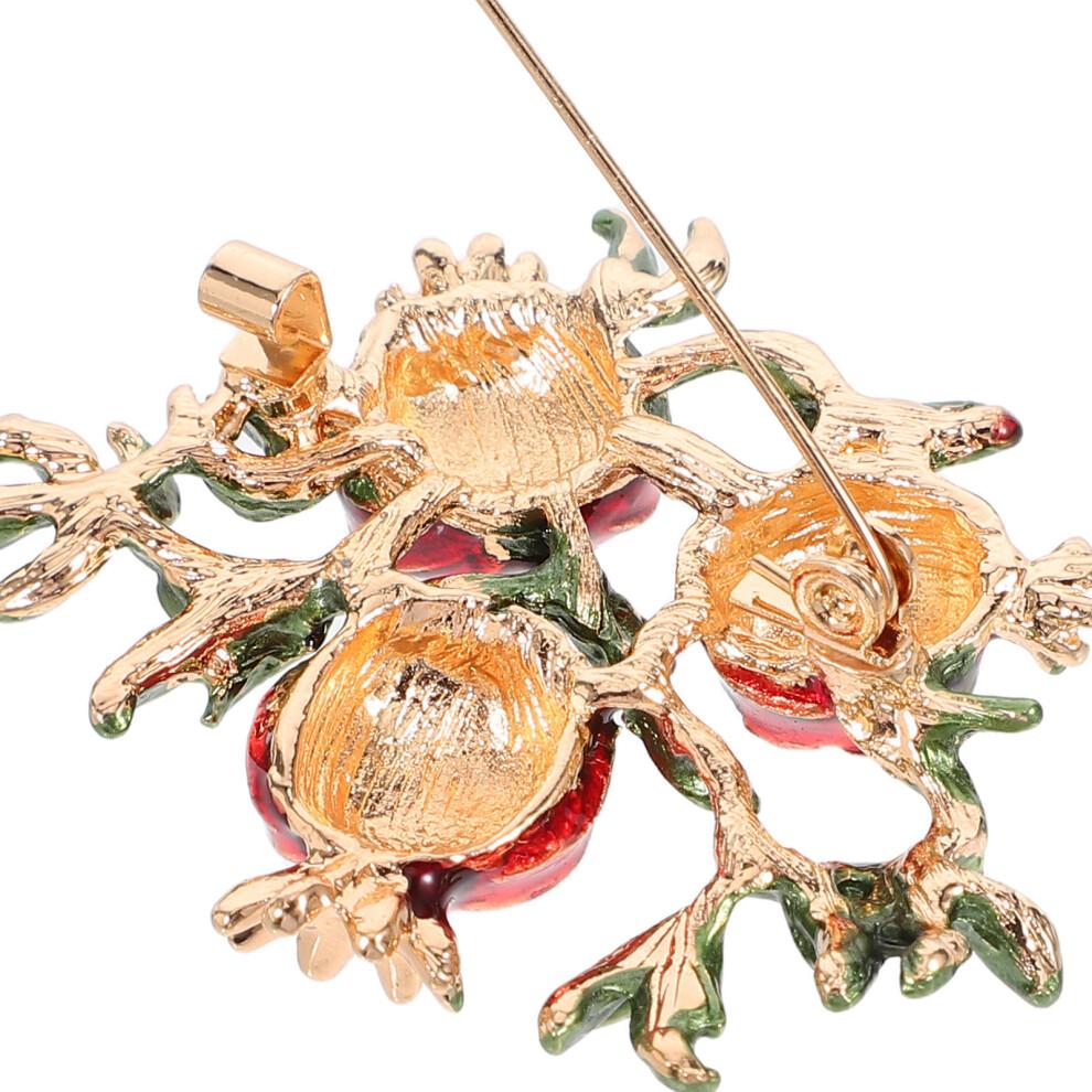 2 Pomegranate Decorative Brooches