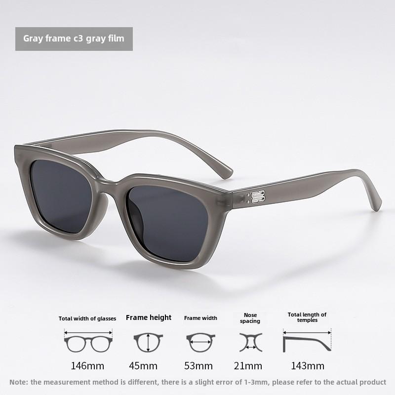 Personalized, Fashionable, and Cool Multi-color Sunscreen Sunglasses, Large Frame, UV Resistant, and Durable Women's Sunglasses