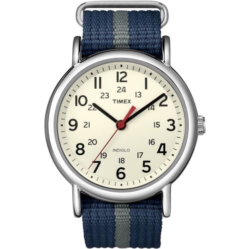 TIMEX Weekender Central Park Cream X Navy/Gray T2N654 [Regular Imported Product]