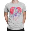 Men's Heart Hands Halloween Skull Grim Reaper T Shirts Cotton Clothes Hipster Short Sleeve O Neck Tee Shirt 4XL   T-Shirts