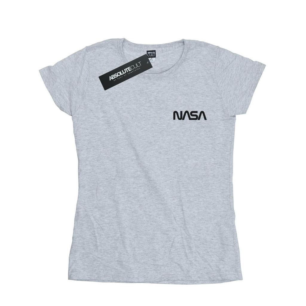 NASA Womens/Ladies Modern Logo Chest Cotton T-Shirt