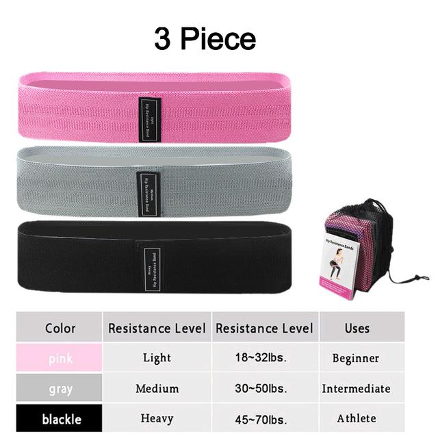 1pz2pz3PZ Elastici Fasce Elastiche Fitness Fasce di Resistenza Yoga Pilates Cerchio per Anca Squat Fasce Espansori Allenamento in Palestra Attrezzatura per Allenamento a Casa