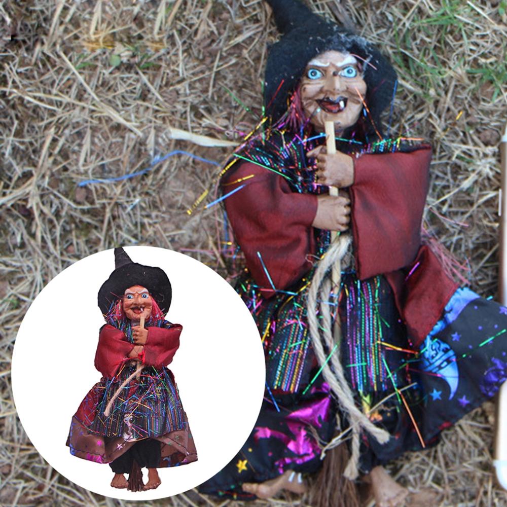 Random Color Lawn Halloween Horror Party Decoration Figurine Pendant Witch Ornament