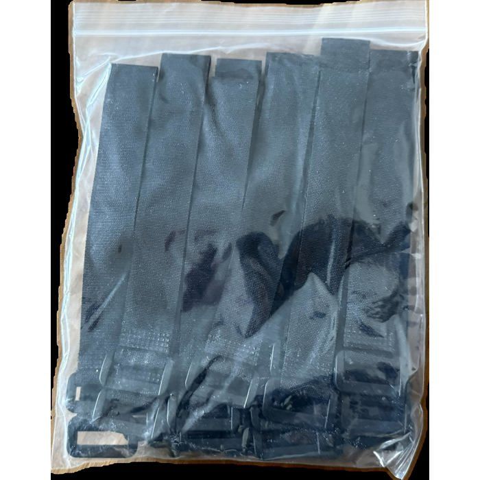 25x Attaches câble nylon auto-agrippantes 20 x 200 mm noir – boucle réutilisable AIMOONSA