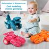 Transformácia Dinosauria Auto Deformácia Hračky do auta Zotrvačné posuvné Dino autíčko Automatická transformácia Toy Boys Úžasné darčeky Detská hračka