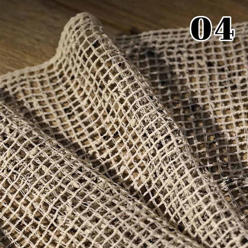 50x140cm Hollow out See-Through Mesh Fabric Textured Particle Mesh Cloth for DIY Vintage Dress Clothing Sewing Designer Fabric