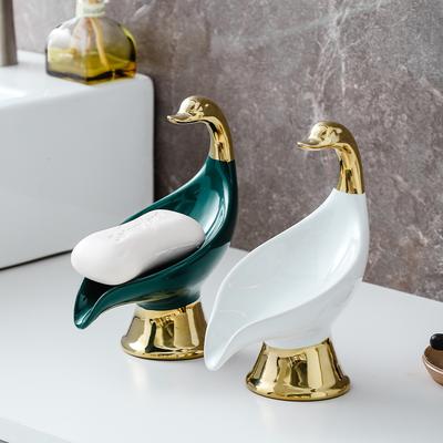 Soap Holder, Creative Swan Soap Box, Home Bathroom Storage Rack, Soap Box, Drain Rack