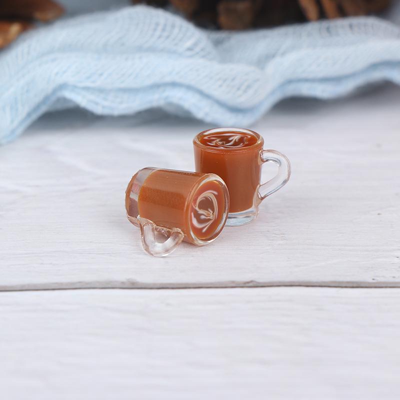 1Pc Dollhouse Miniature Accessories Decoration Mini Coffee Cup Drink Model Toy