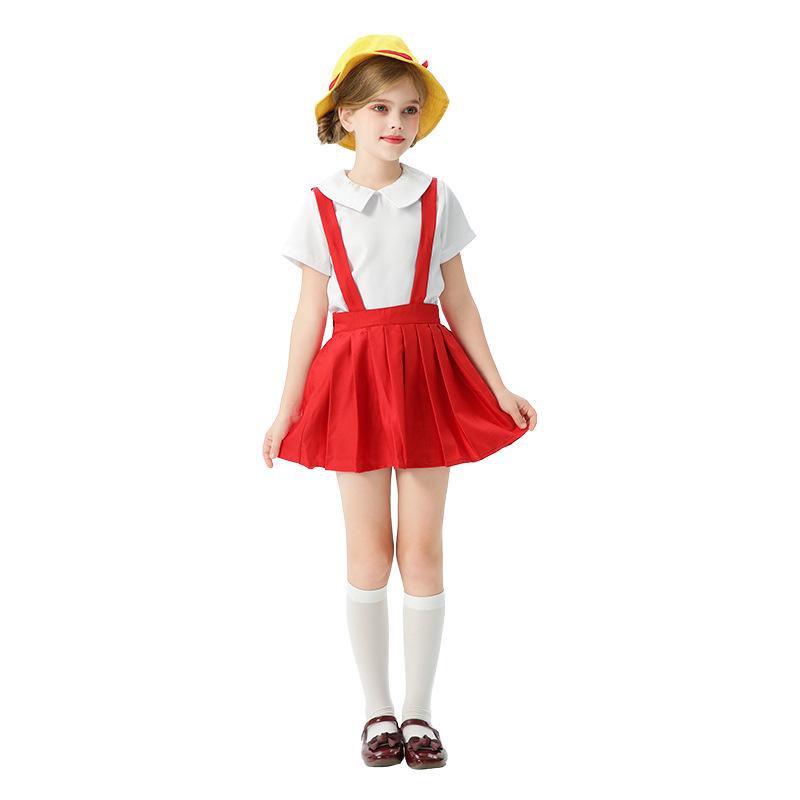 Short Sleeve Cherry Maruko Children's Clothing Cosplay Children's Clothing Anime cos Girls Performance Student Uniform School Uniform