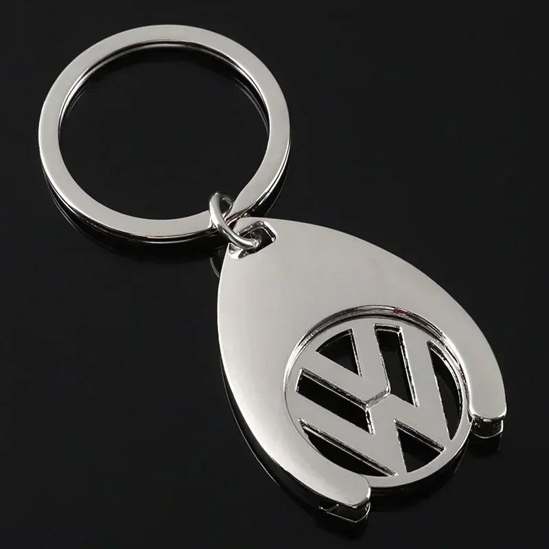 

2025 Hot Metal Car Keychain Keyrings Key Accessories for Volkswagen Jetta Touareg Tiguan Golf Passat SR32 Polo Lavida Sagitar Te