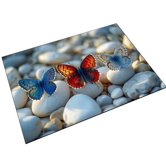 Golvmatta Halkfri Badrumsmatta med Grov Yta Gummiprickar på Baksidan Mjuk Beröring Diatomitlera Snabbtorkande Dräneringshål Badrumsmatta