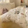 Early Spring 2026 Cute Cartoon Pure Cotton 3-Piece Bedding Set - Skin-Friendly and Age-Reducing